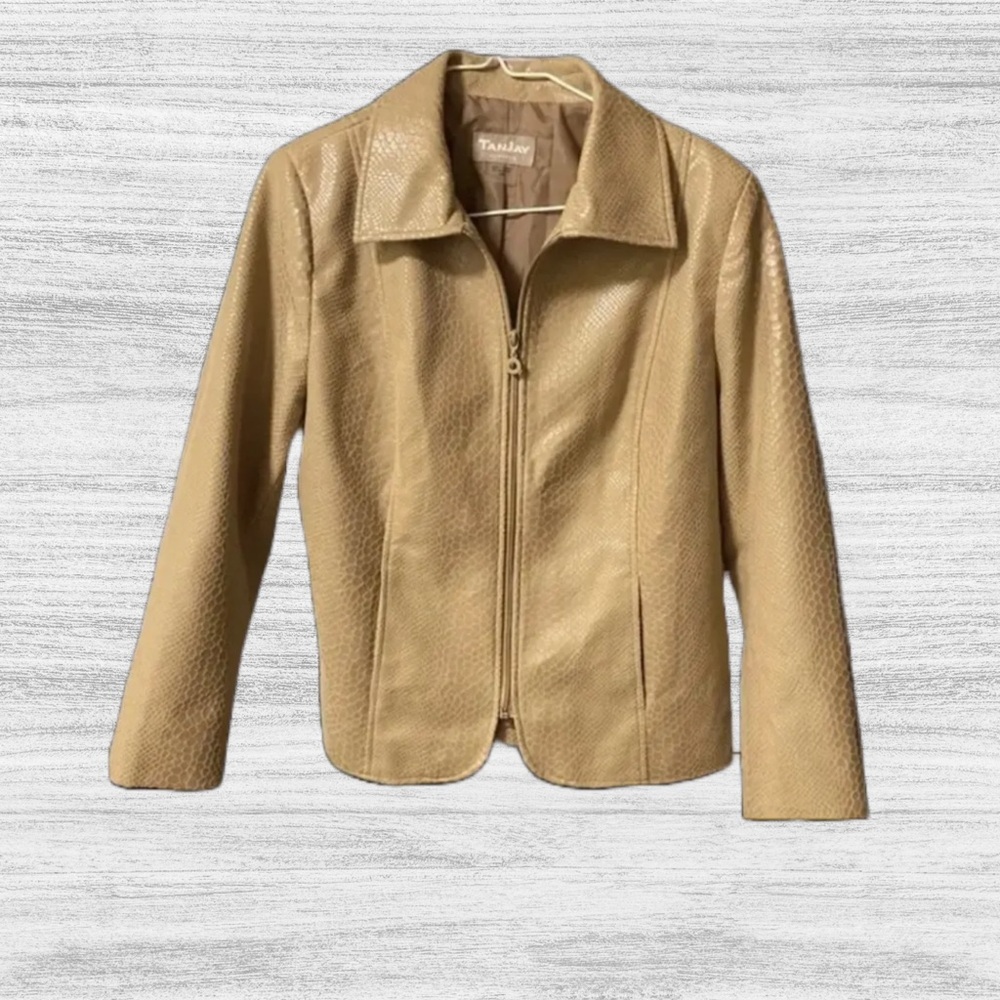 🌟Tanjay Beige Textured Jacket - Picture 2 of 6